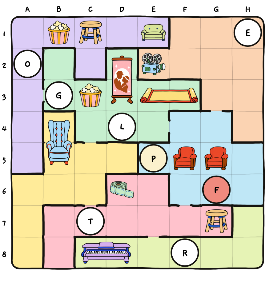 The solved floor plan of case 07