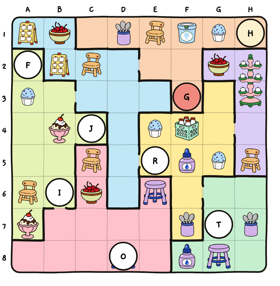 The solved floor plan of case 08