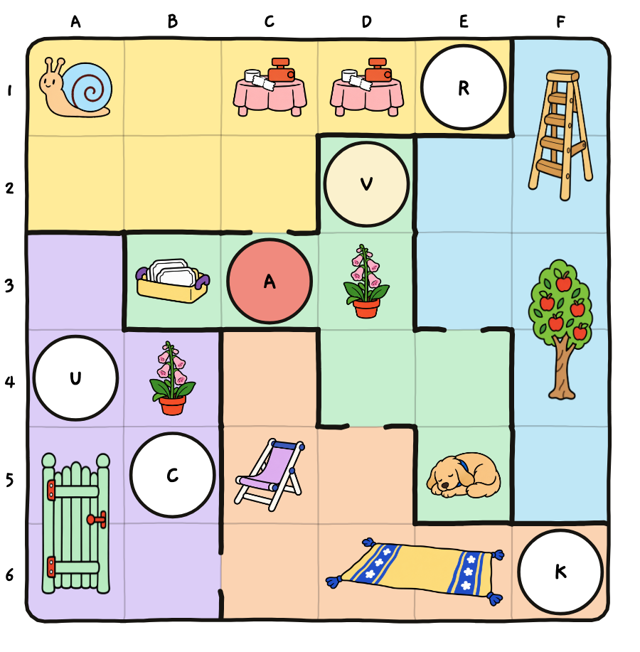 The solved floor plan of case 03